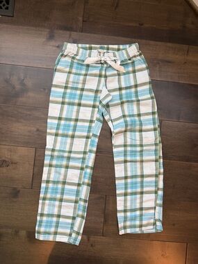 AERO Plaid Sleep Pants - Blue & Green XS